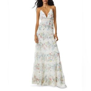 Alice + Olivia Karolina floral embroidered maxi dress